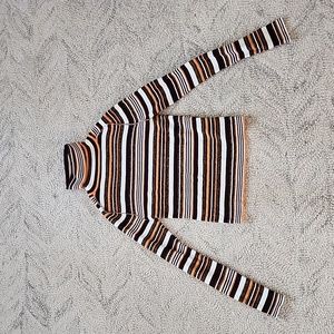 Urban Outfitters Retro Stripe Ribbed Turtleneck
